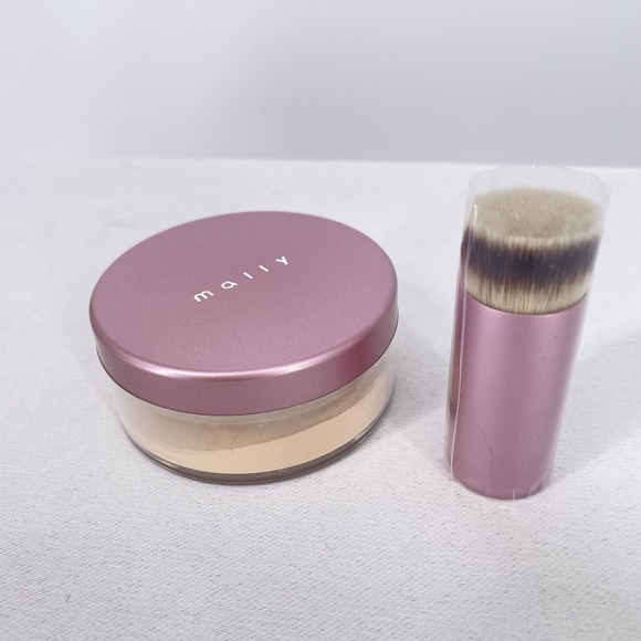 Mally Poreless Perfection Skin Finisher Loose Powder in FAIR/LIGHT w/ Brush New - Picture 1 of 2